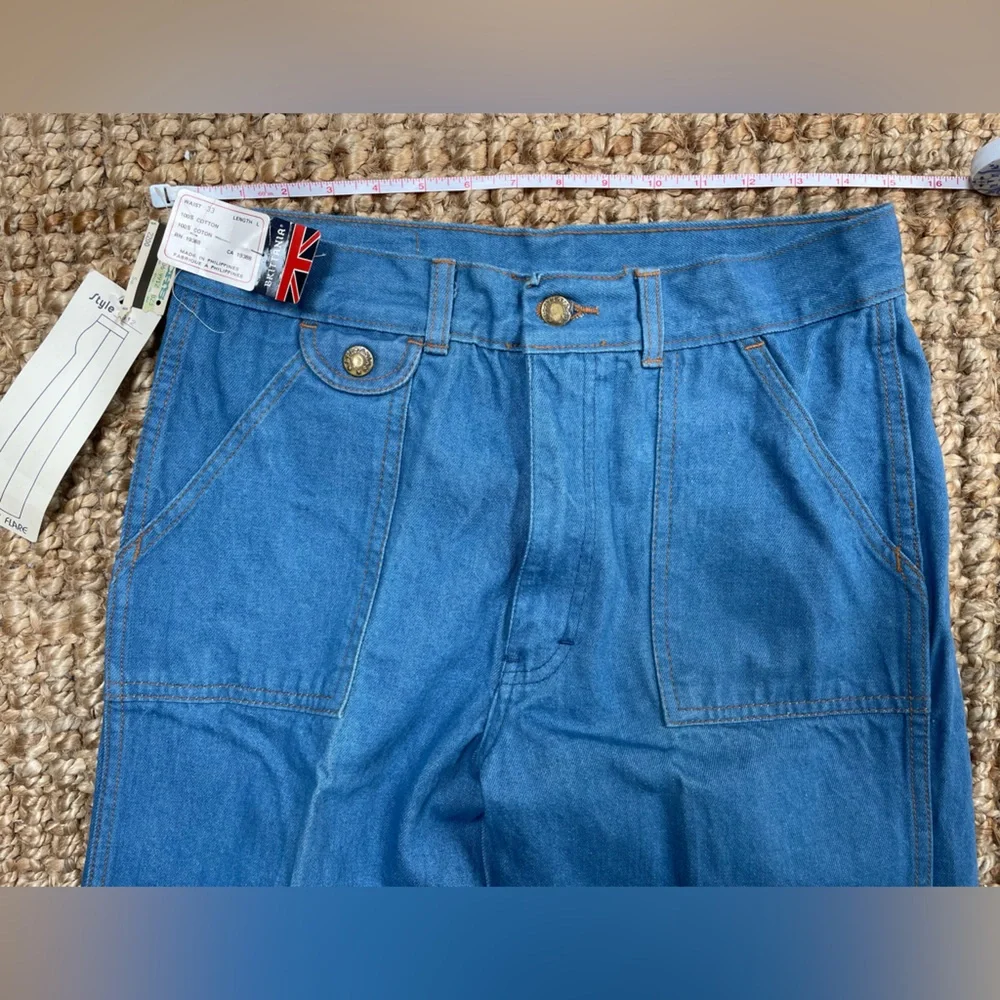 70’s Vintage Brittania Flare Jeans, NEW WITH ORIGINAL TAGS size 31 L - Picture 4 of 7